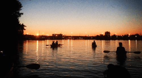 Mississippi at sunset in June